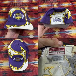 Los Angels Lakers Snapback NBA Adult One Size Hat American Needle LIGHTNING